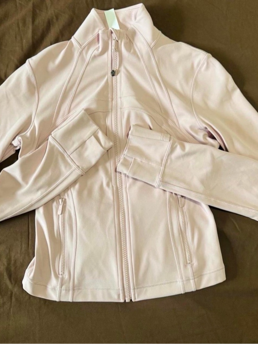 lululemon athletica Pale Pink Full-Zip Bomber Jacket